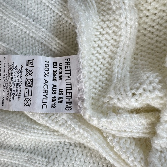 Cream Ribbed Knit Sweater - Picture 8 of 8